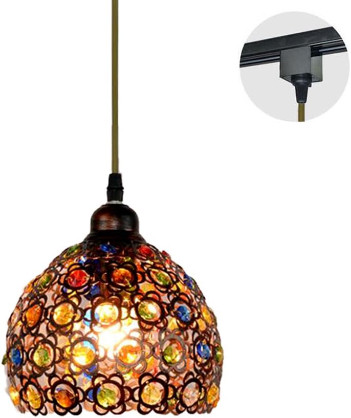 Kiven 1-Light Bohemia Pendant with Chrome Finish