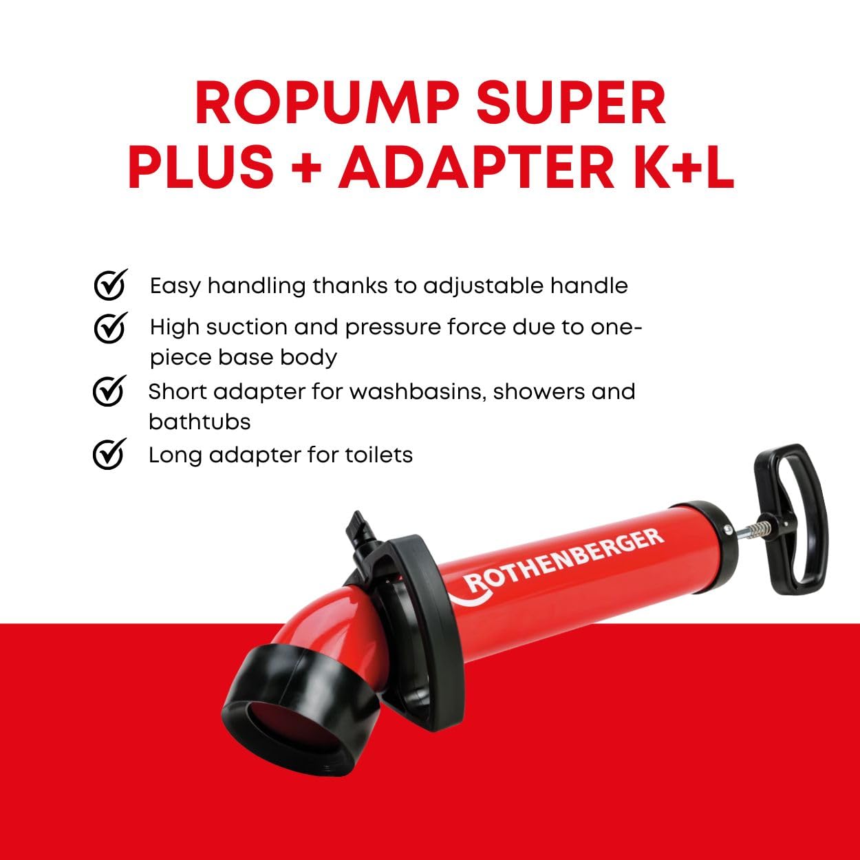 Rothenberger Ropump Super Plus Drain Cleaning Tool