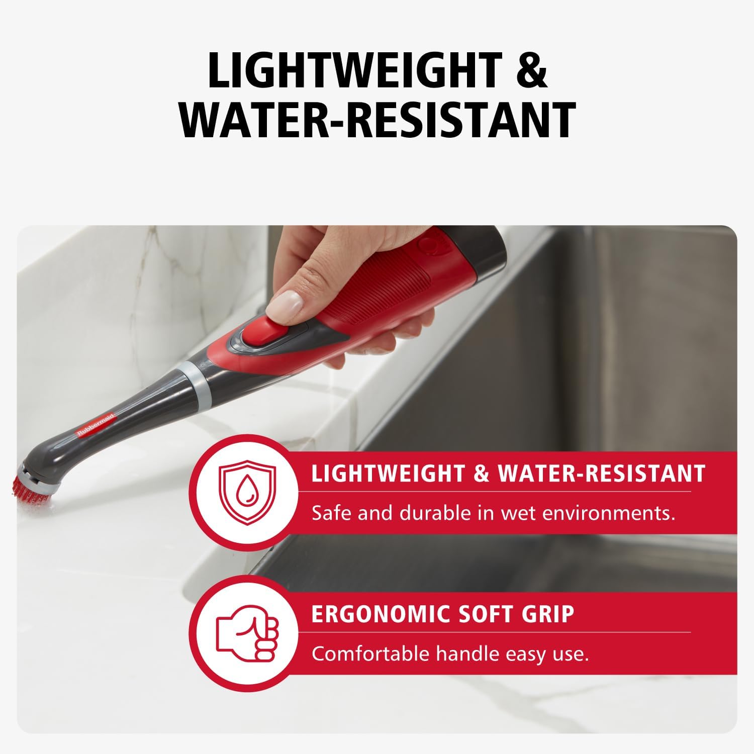 Rubbermaid Reveal Power Scrubber with Multi-Purpose Head