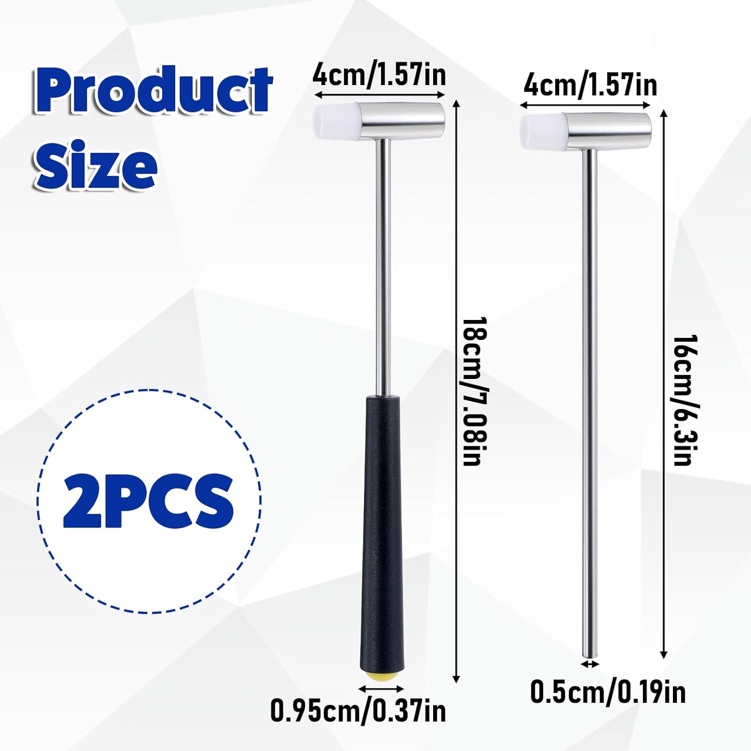 Dual Head Mini Hammer Tool with Plastic and Metal Ends