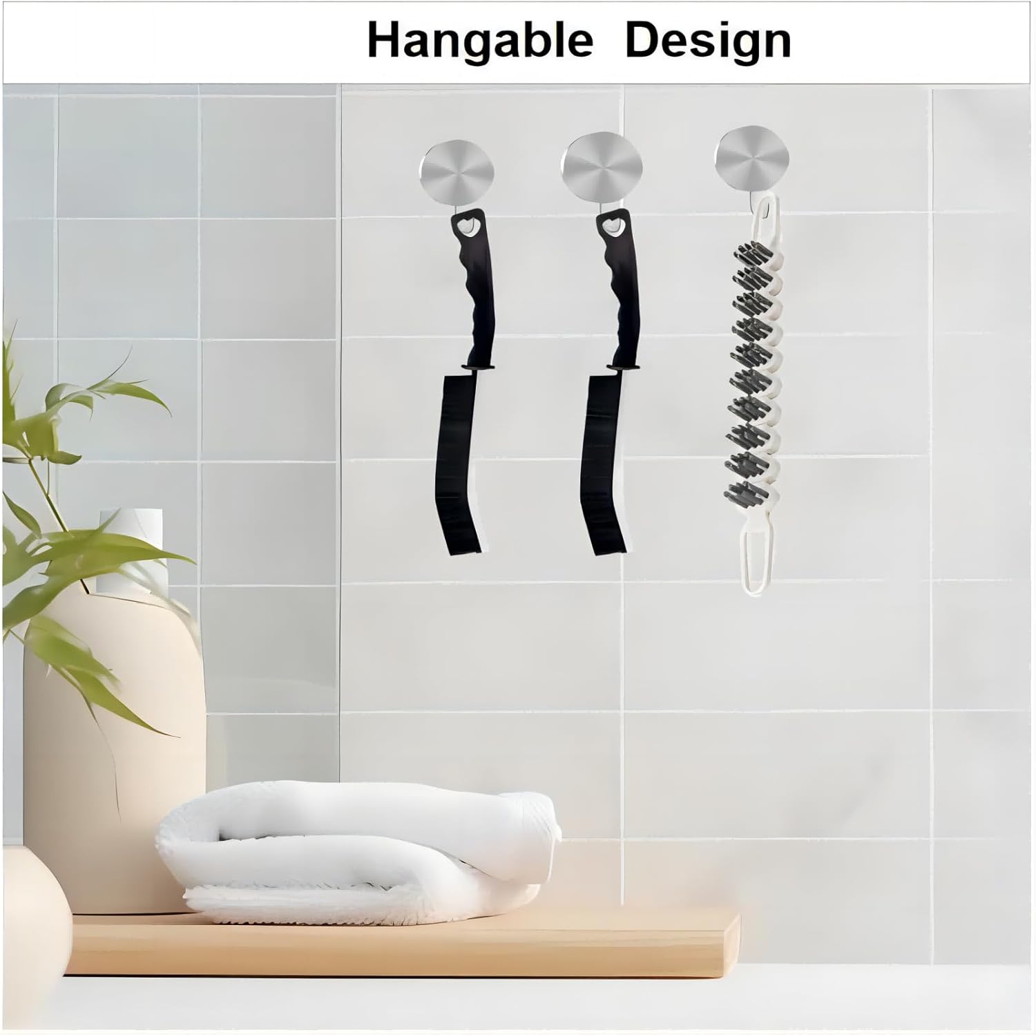 POPGIO 3 Pcs Crevice Flexible Cleaning Brush Set