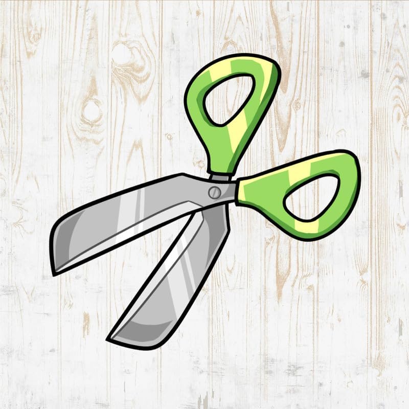 Custom Scissors Decals Peel and Stick Wall Stickers