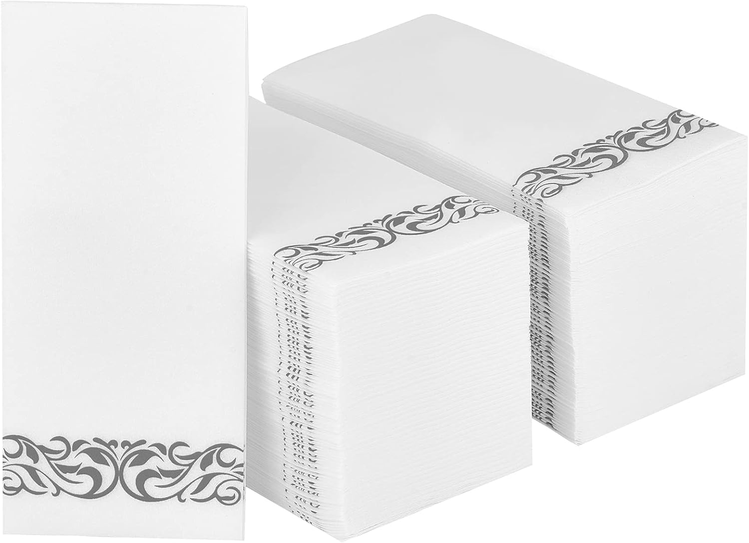 200 Pack Soft Linen Feel Disposable Hand Towels 1