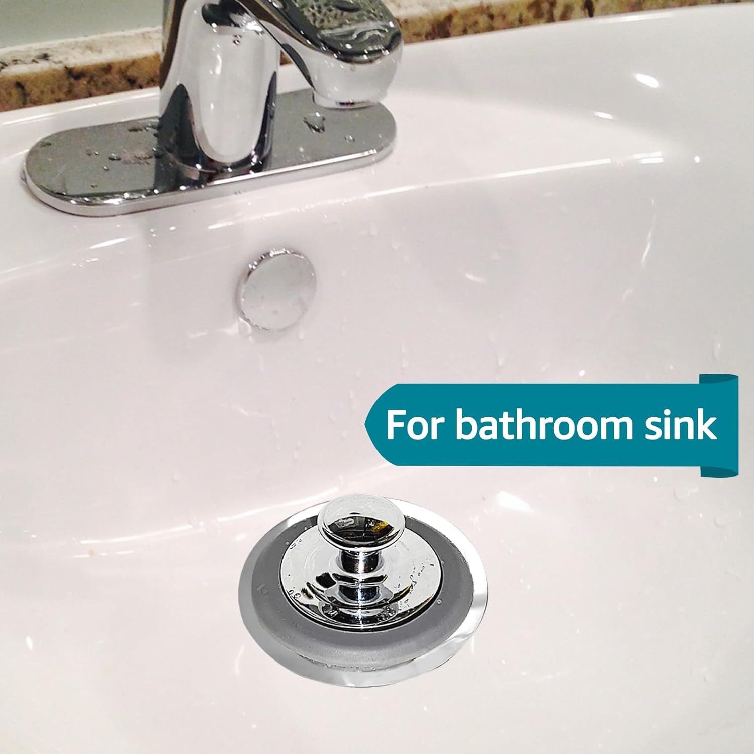 VIPMORE Universal Silicone Bathtub Drain Stopper