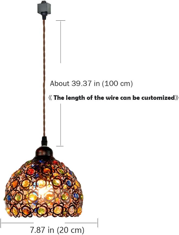 Kiven 1-Light Bohemia Pendant with Chrome Finish