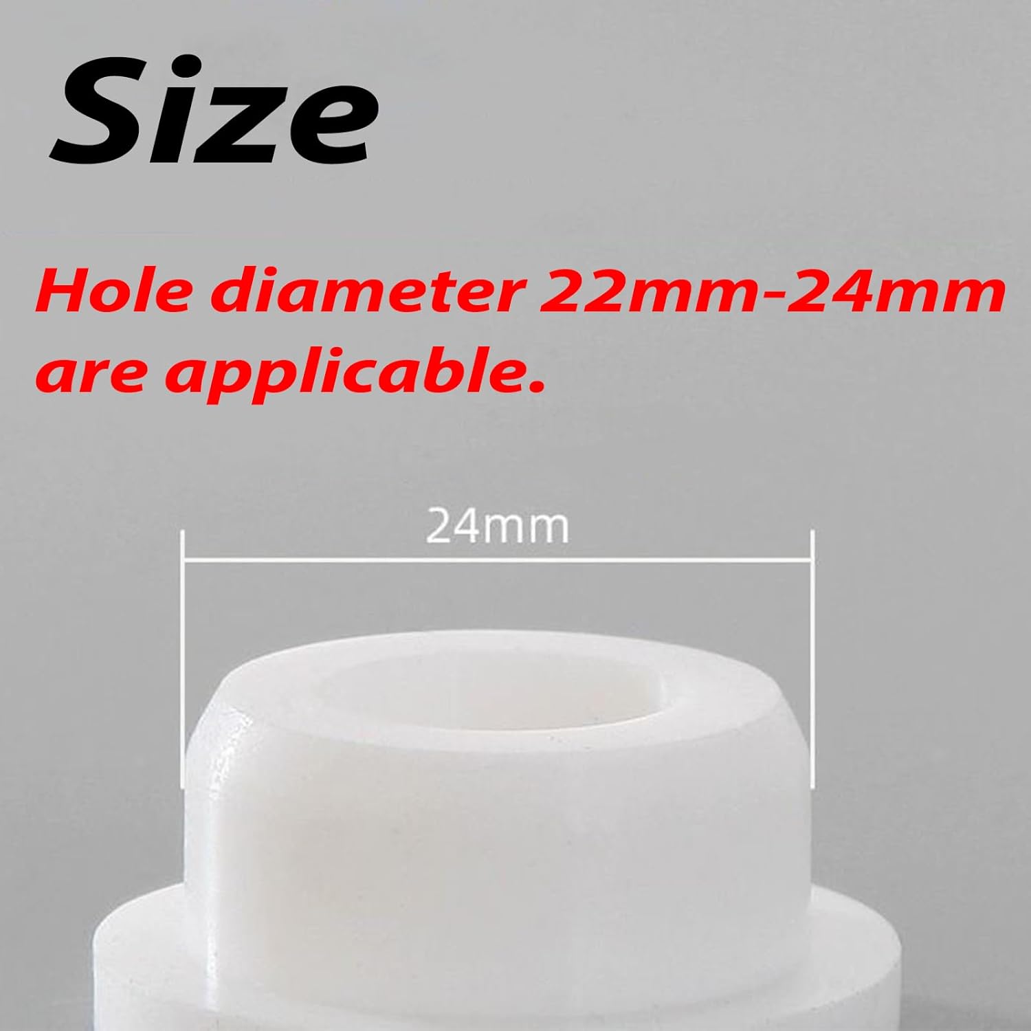 4 Pack Sink Overflow Hole Cover White