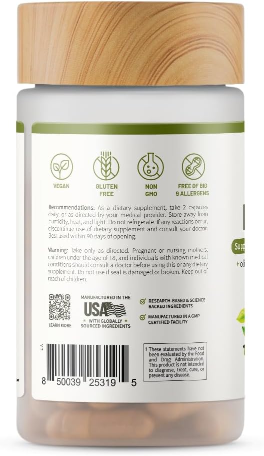 Snap Supplements Heart Health Support 90 Capsules
