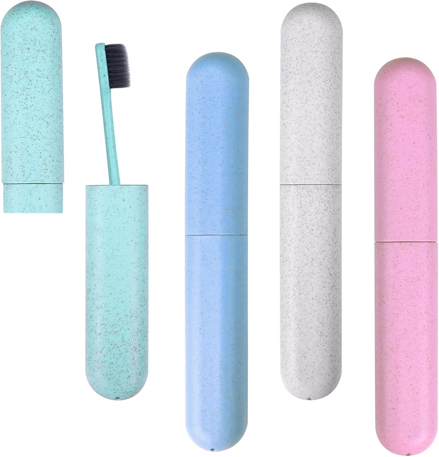 Hooqict 4 Pack Travel Toothbrush Cases