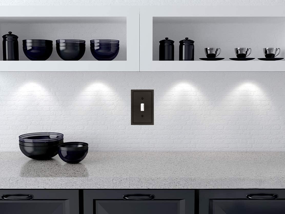 Henne Bery Modern Edge Decorative Wall Plate Matte Black 2PK