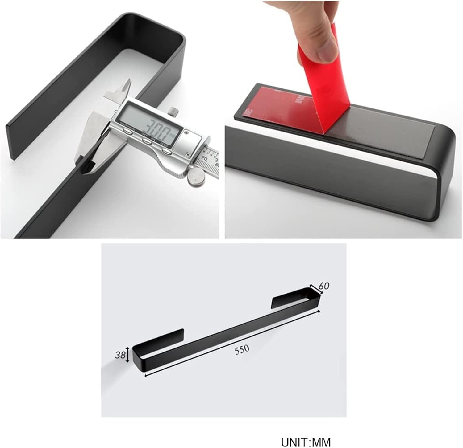 ALDEPO Towel Rail Aluminum Wall Mounted Hardware