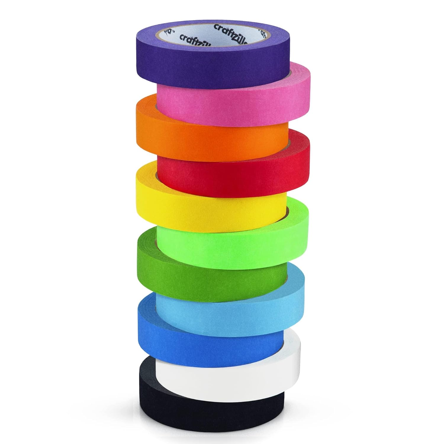Craftzilla Colored Masking Tape Multi-pack 11 Rolls