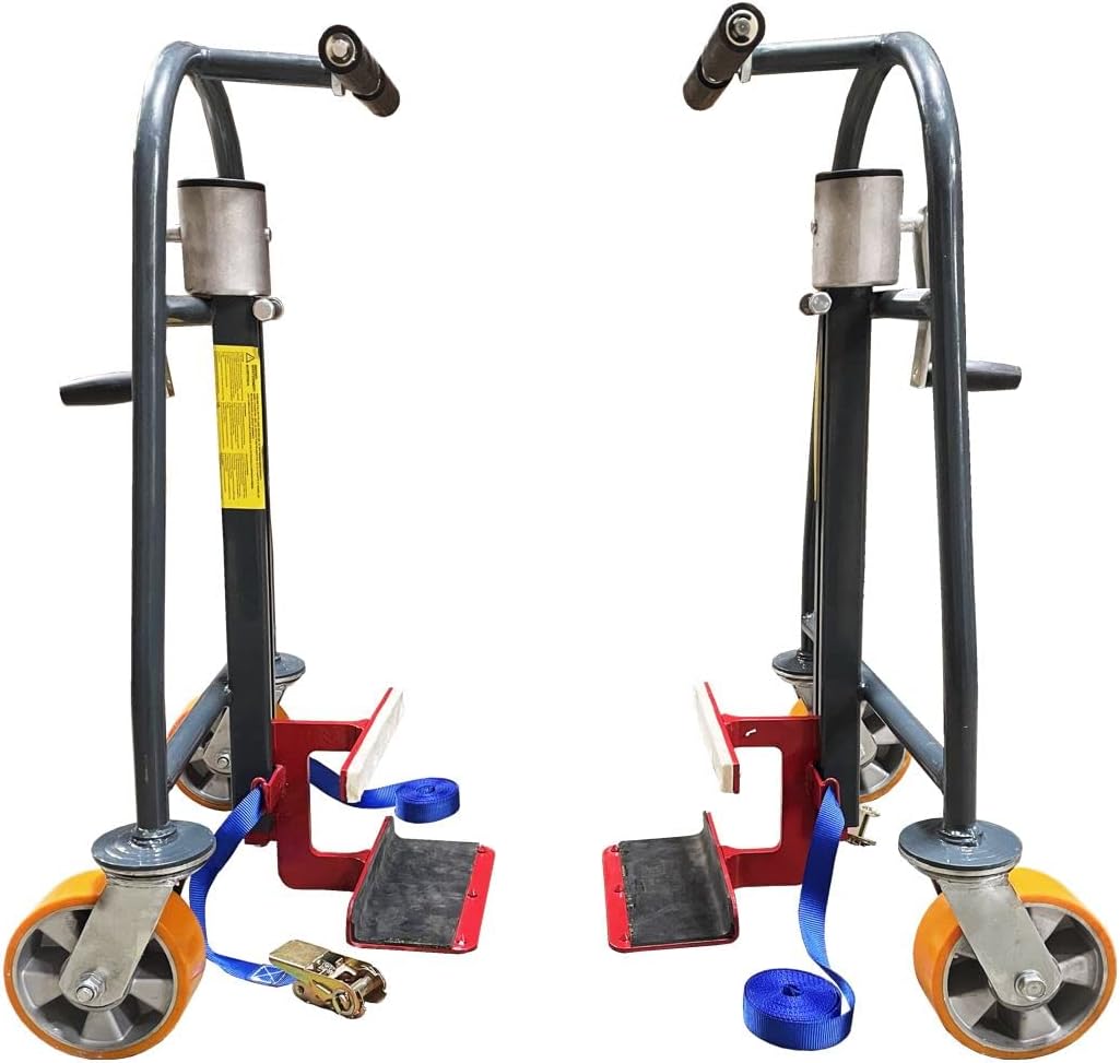 Pake Handling Tools Manual Mover Set of 2 with PU Casters