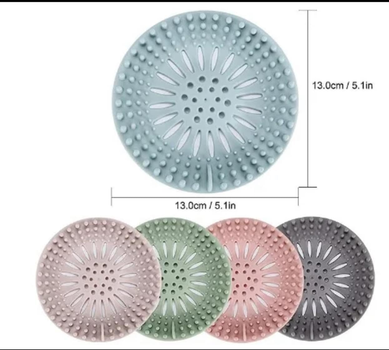 Kisskin Hair Catcher Drain Protector 5 Pack