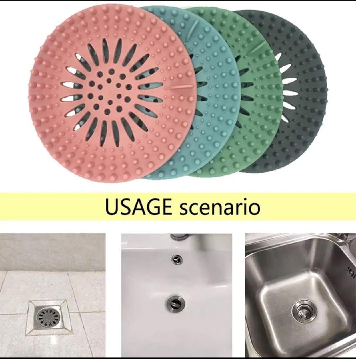 Kisskin Hair Catcher Drain Protector 5 Pack
