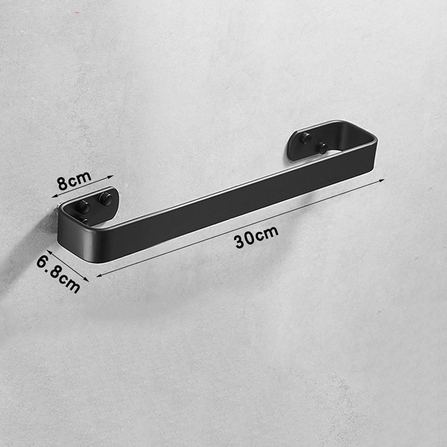 TiStm Matte Black Space Aluminum Towel Rack 30Cm