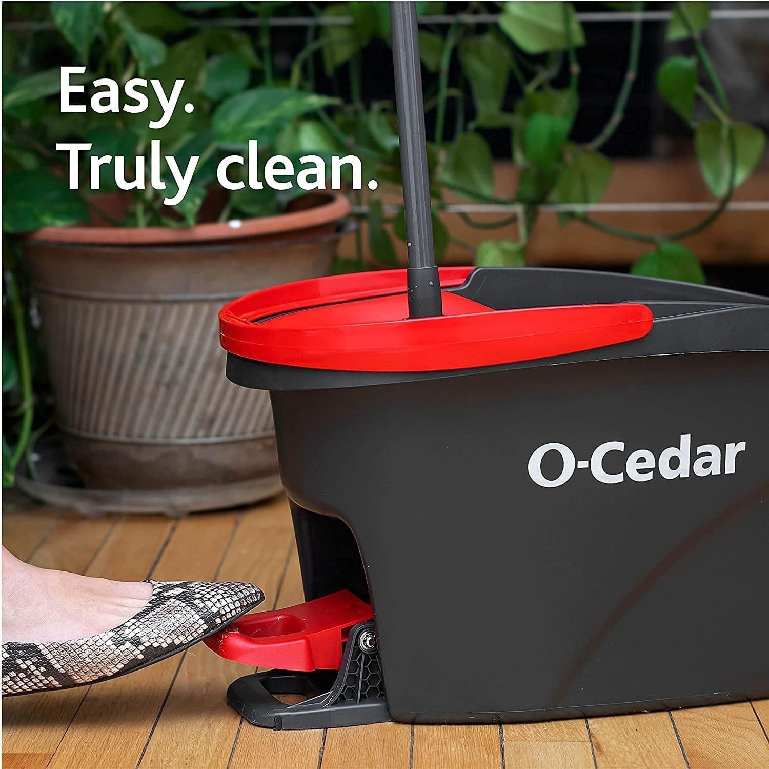 O-Cedar Easywring Microfiber Spin Mop Bucket