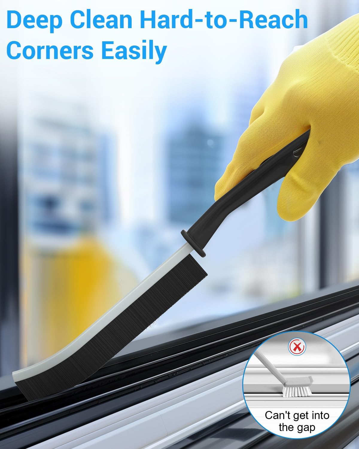 WINONLY Hard Bristle Crevice Cleaning Brush Set