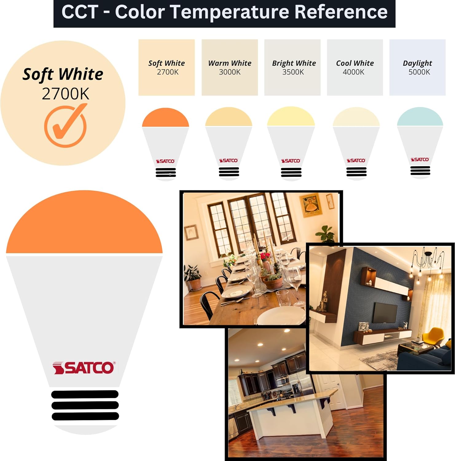 Satco 45W R20 Incandescent Bulb 6 Pack