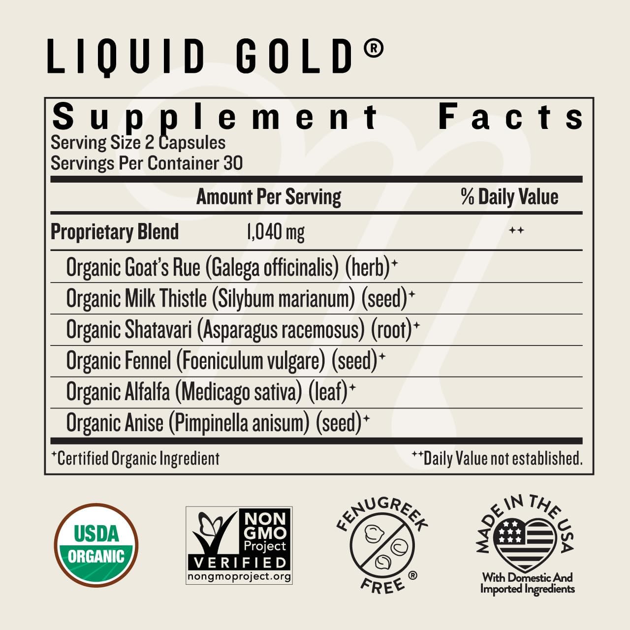 Legendairy Milk Liquid Gold Lactation Support 60 Count 1