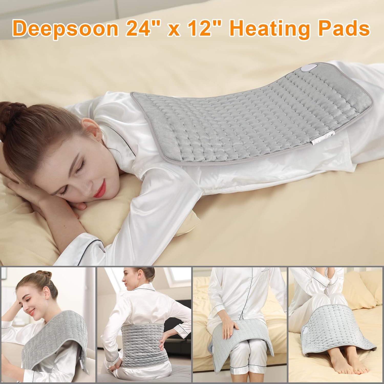 Deepsoon Heating Pad with 6 Temperature Settings