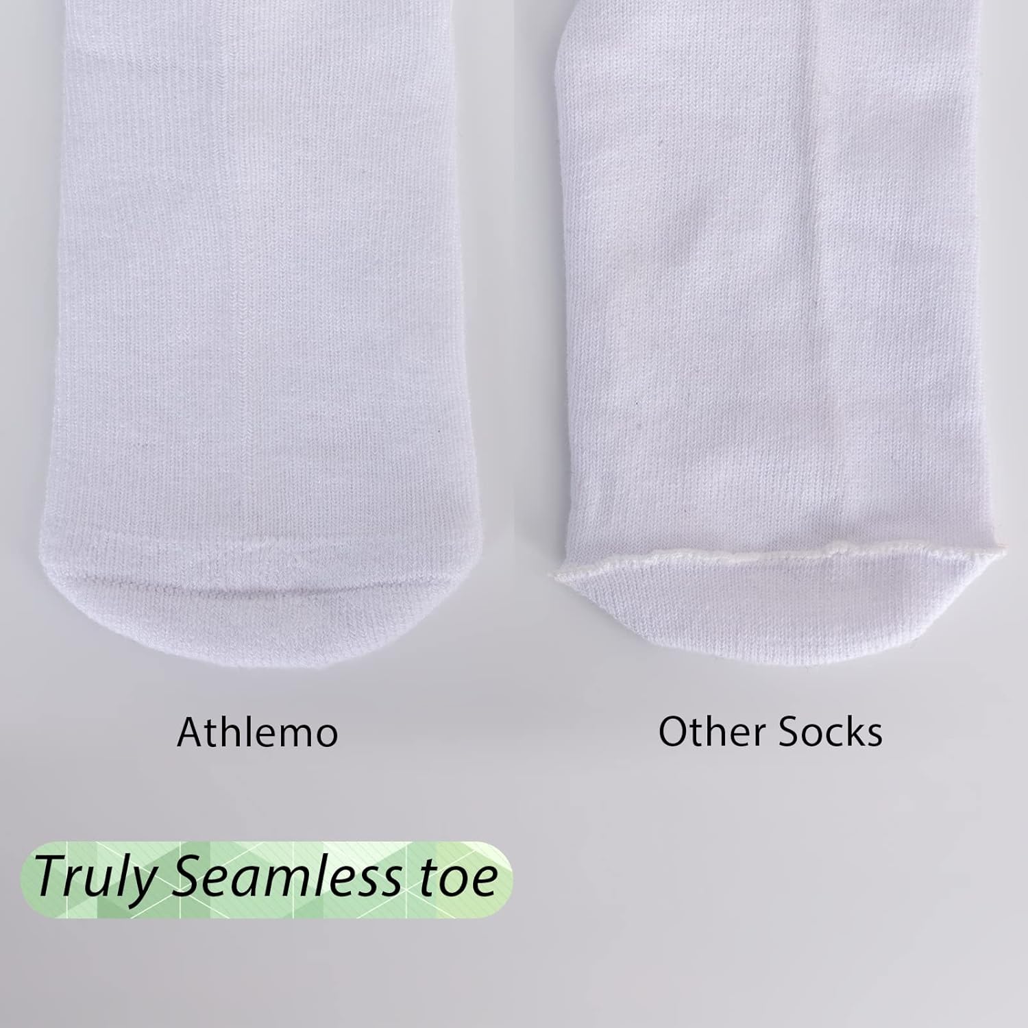 2 Pair Extra Wide Bariatric Socks for Diabetic Feet