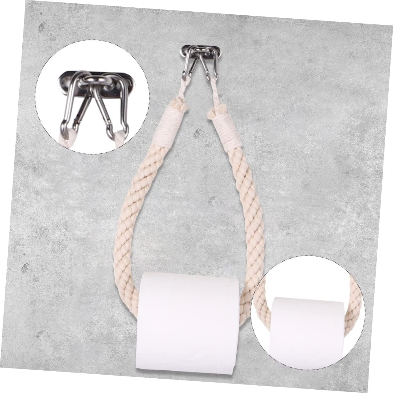 Nautical Rope Toilet Paper Holder for Bathroom