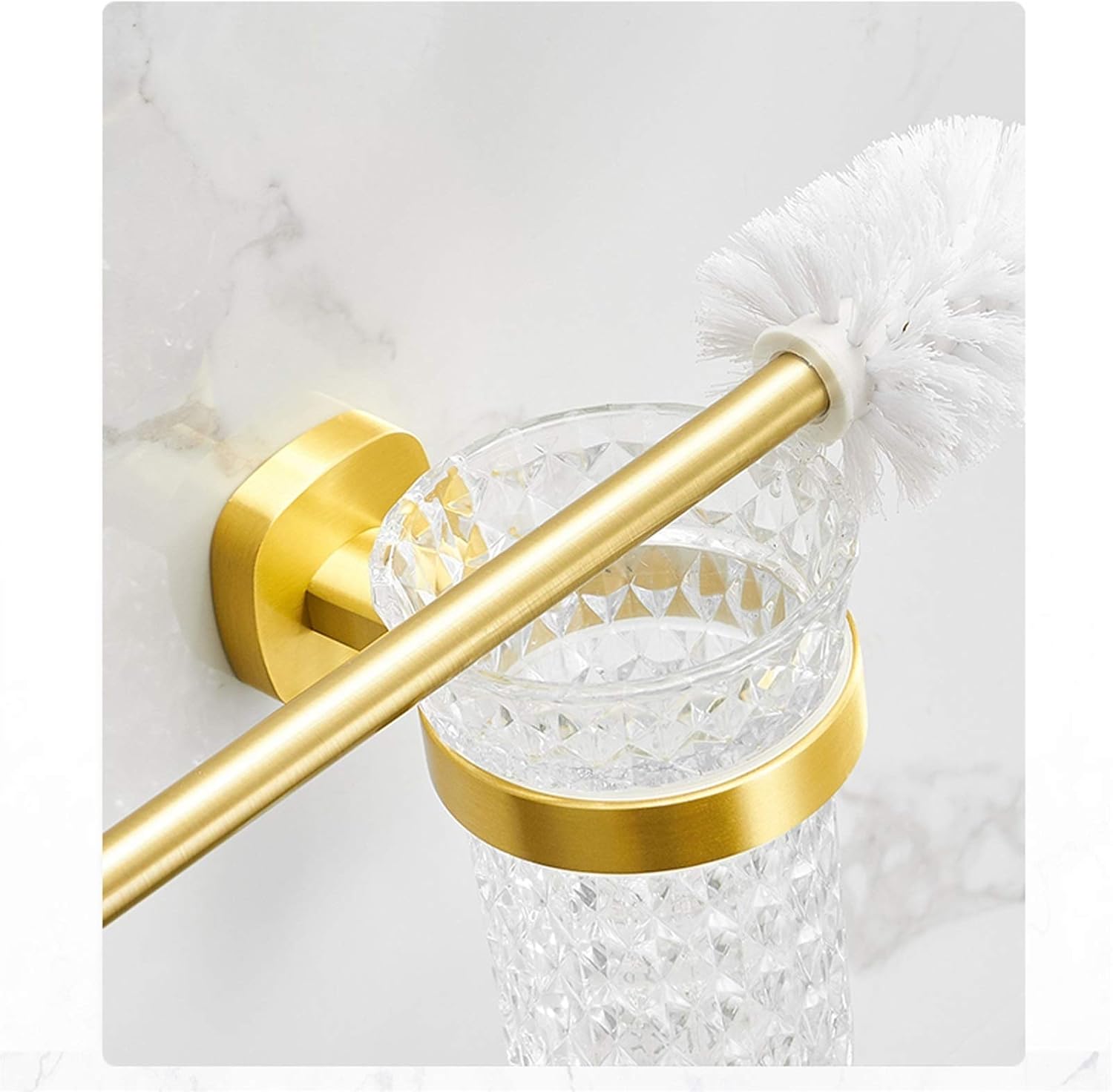 Brushed Golden Toilet Bowl Brush with Long Handle