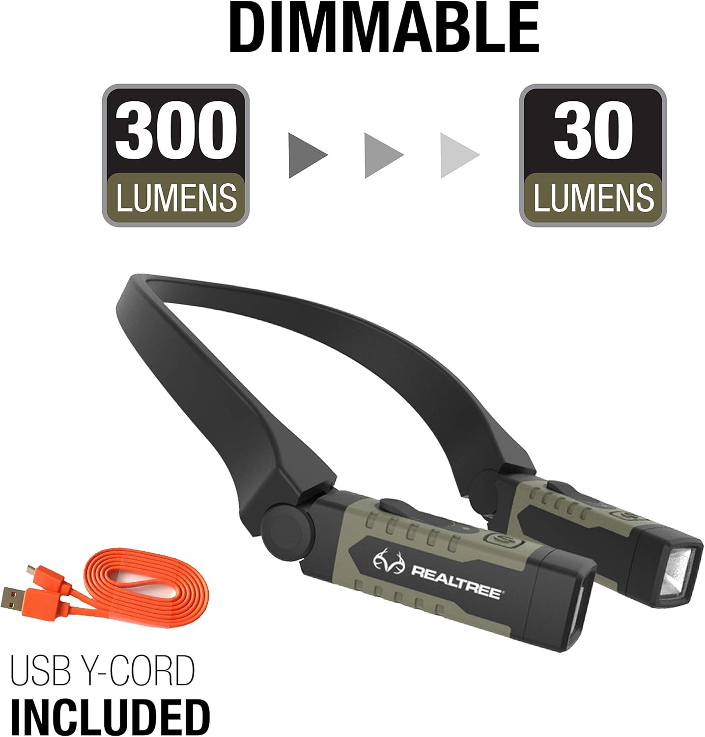Realtree EZRED RT357 Neck Light 300 Lumen Red White