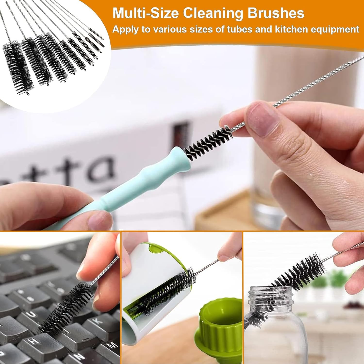 11pcs Long Pipe Cleaner Set with Key Ring 1
