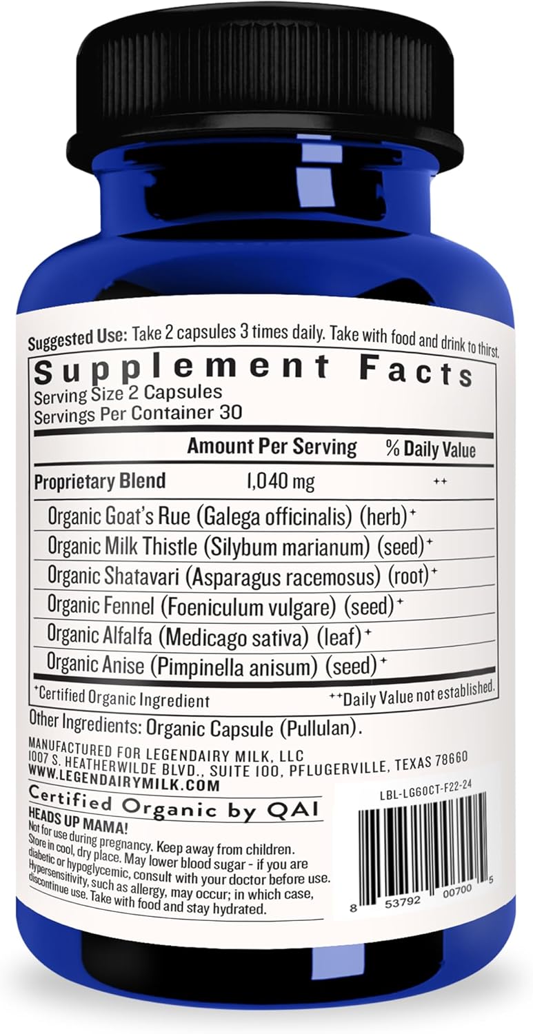 Legendairy Milk Liquid Gold Lactation Support 60 Count 1
