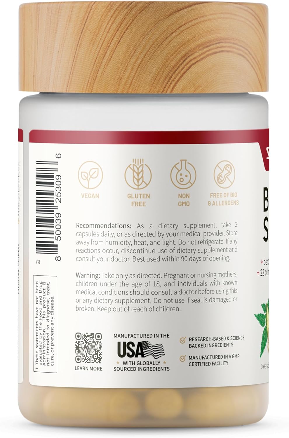 Snap Supplements Blood Sugar Blend 60 Capsules 2 Pack 1