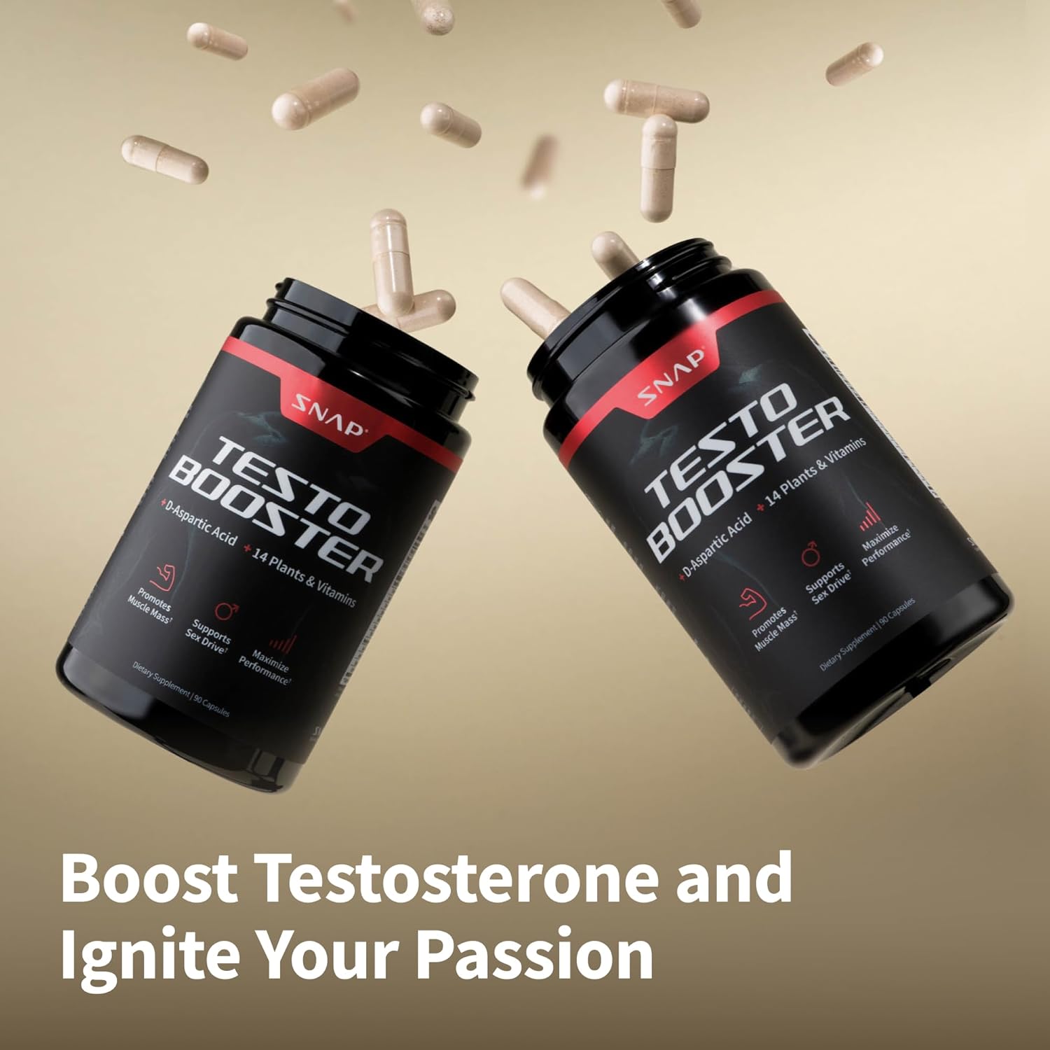 Snap Testosterone Booster for Men 60 Capsules 1