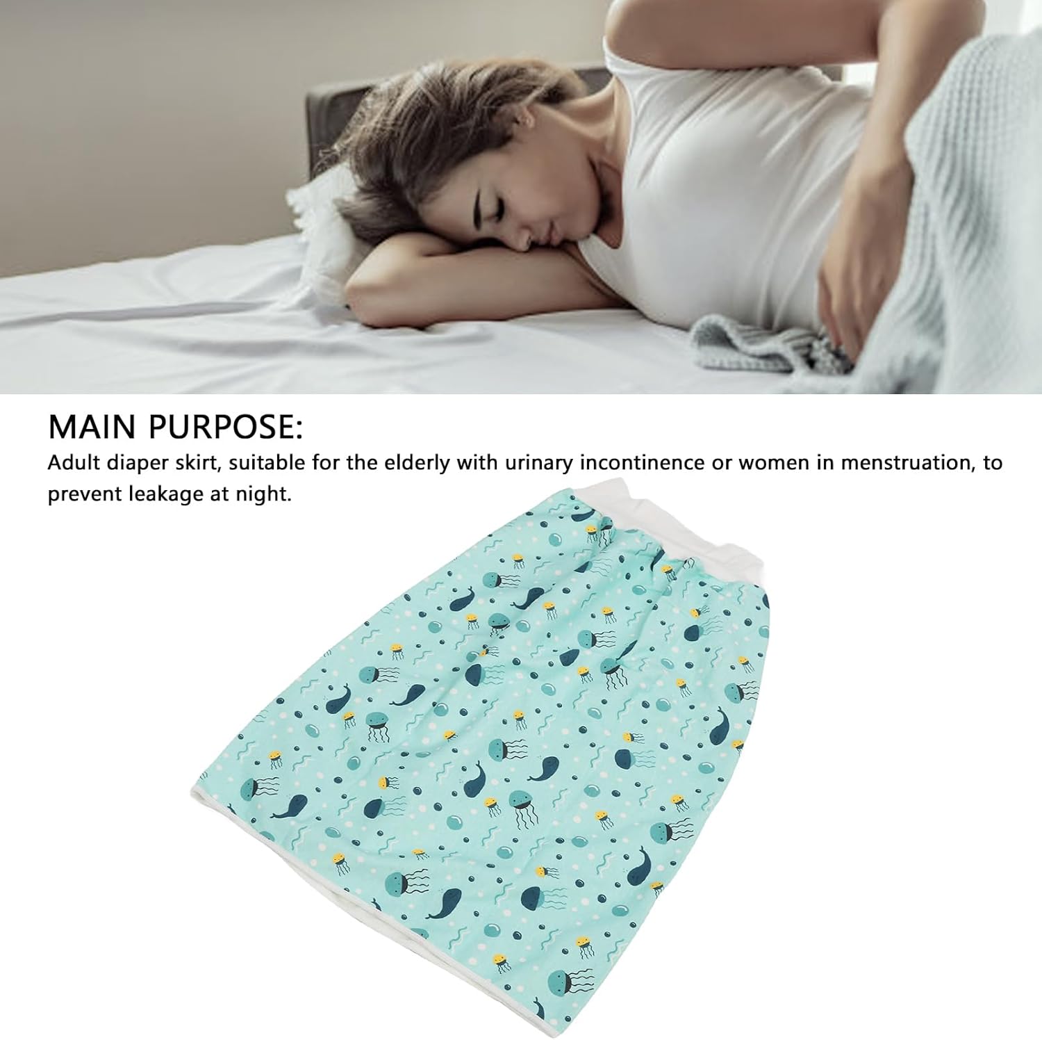 Fockety Washable Incontinence Bed Pads for Adults