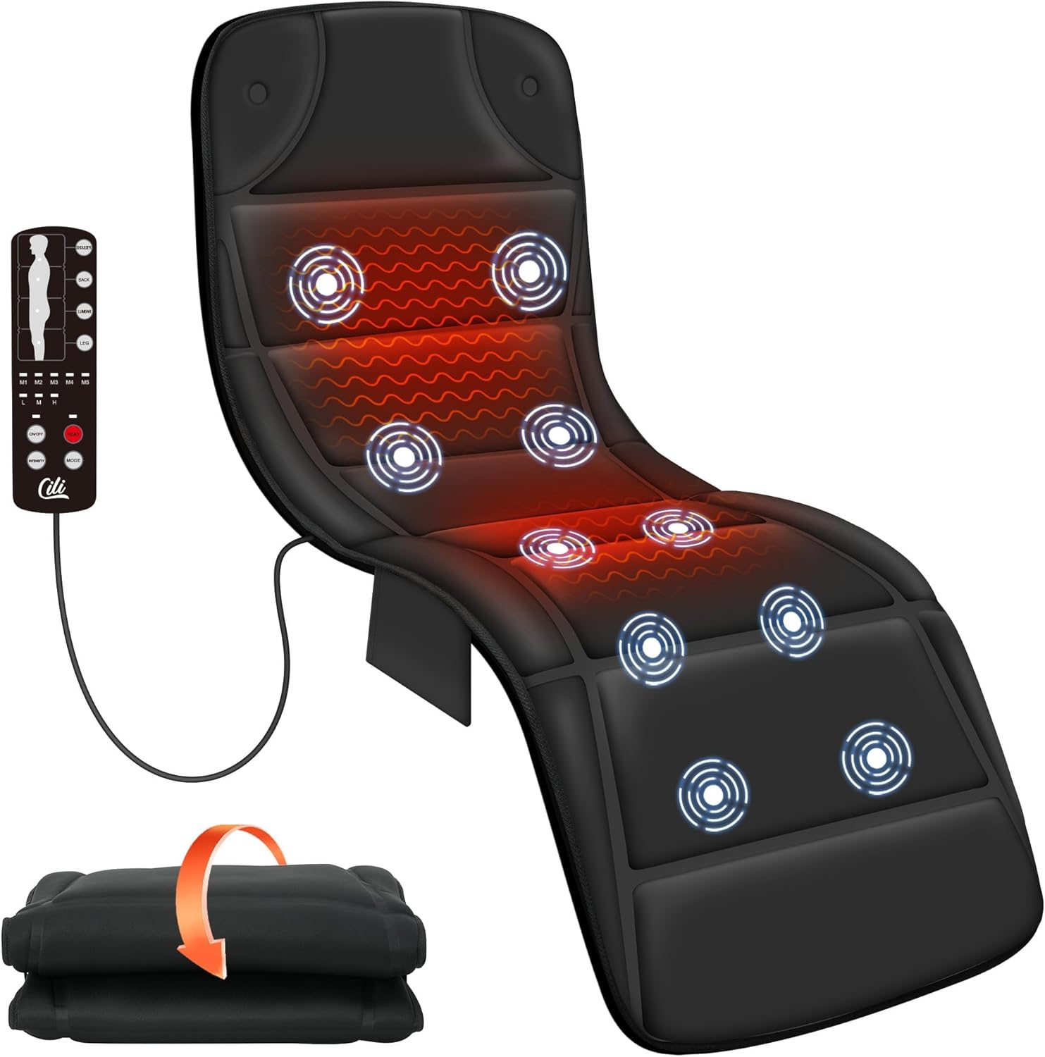CILI Full Body Massage Mat with Heat and Vibration