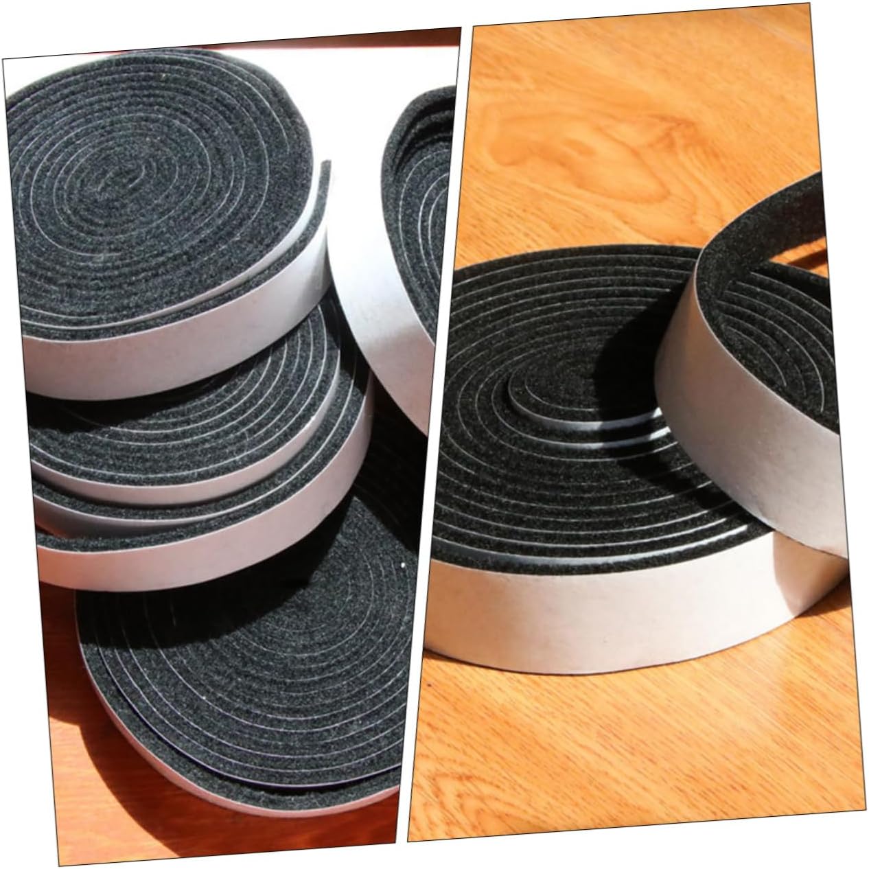Veemoon 2pcs Self-Adhesive Felt Strips Door Masking