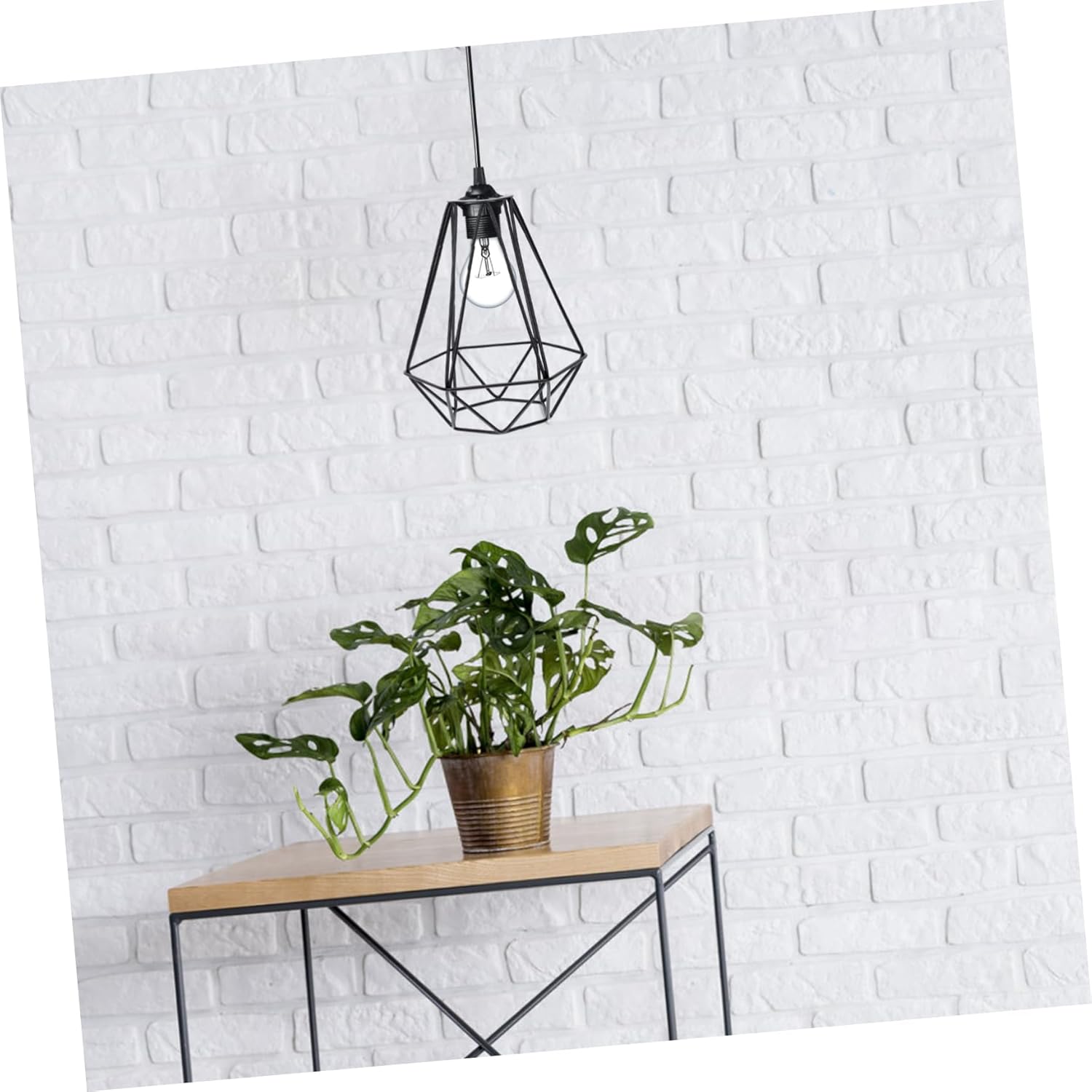 HOOTNEE Modern Decorative Wrought Iron Lamp Shade Candle Holder