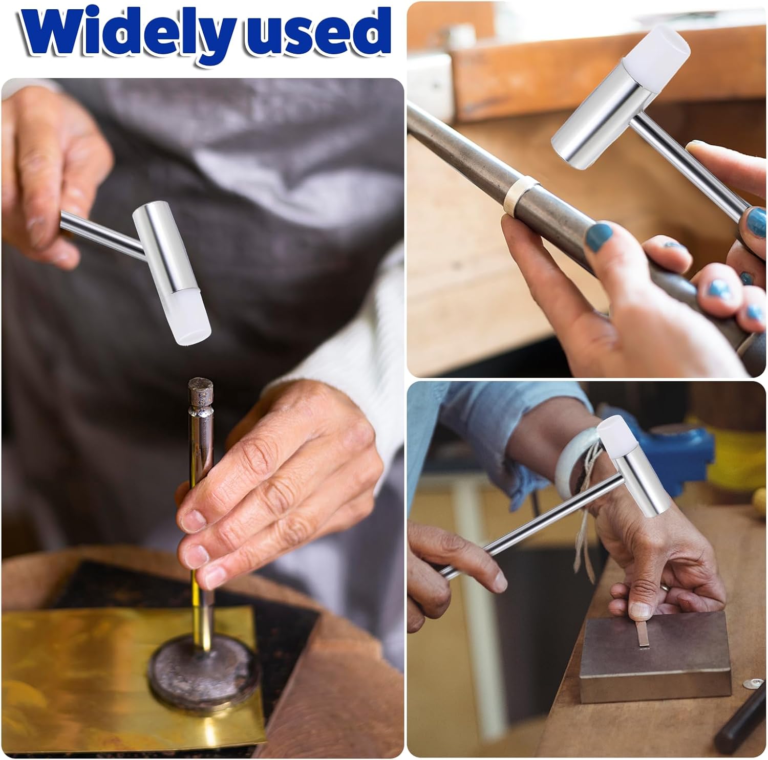 Dual Head Mini Hammer Tool with Plastic and Metal Ends
