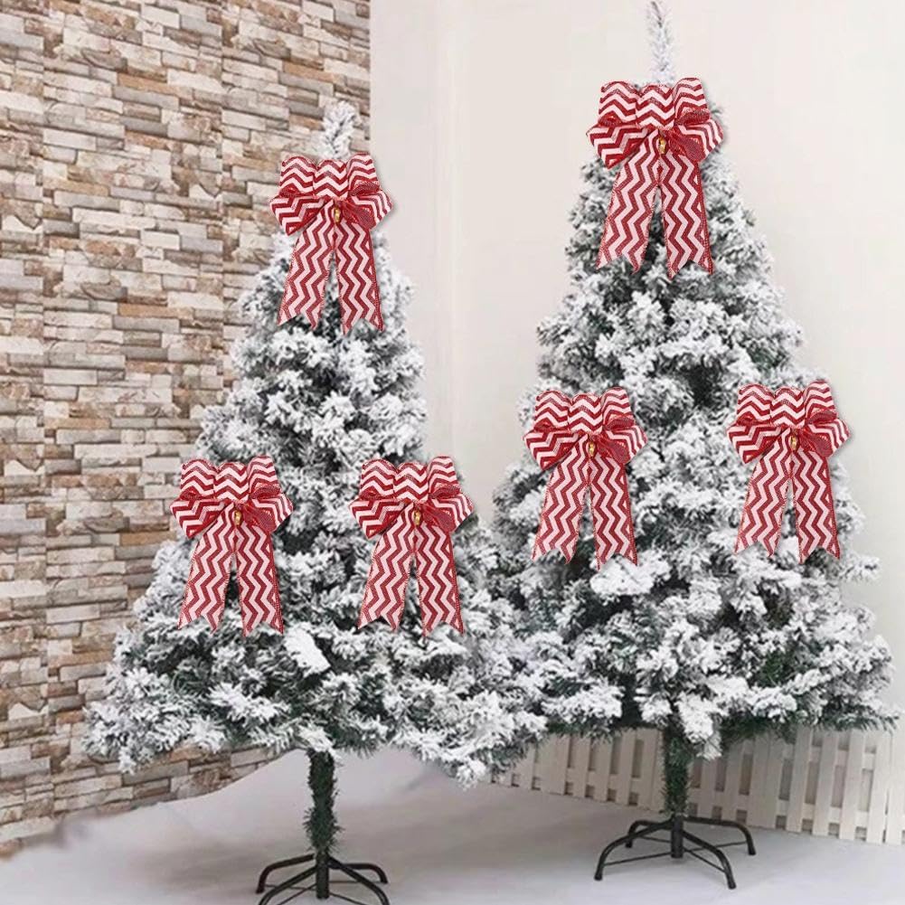 DIY Christmas Bows for Tree Wreath and Gift Wrapping