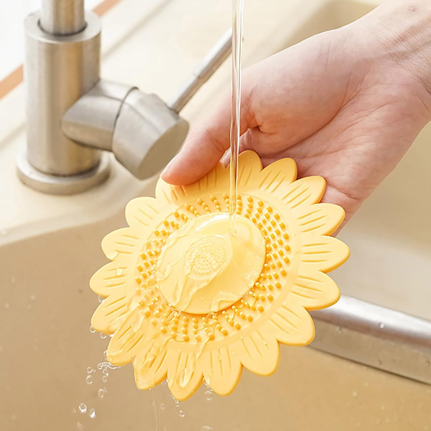 RGYBAO Waterproof Silicone Sink Plug Hair Stopper