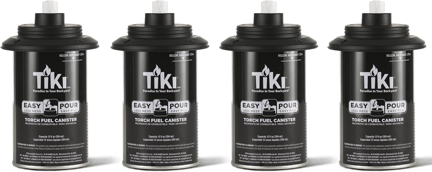 TIKI Torch Replacement Canister Set of 4 - 12 oz