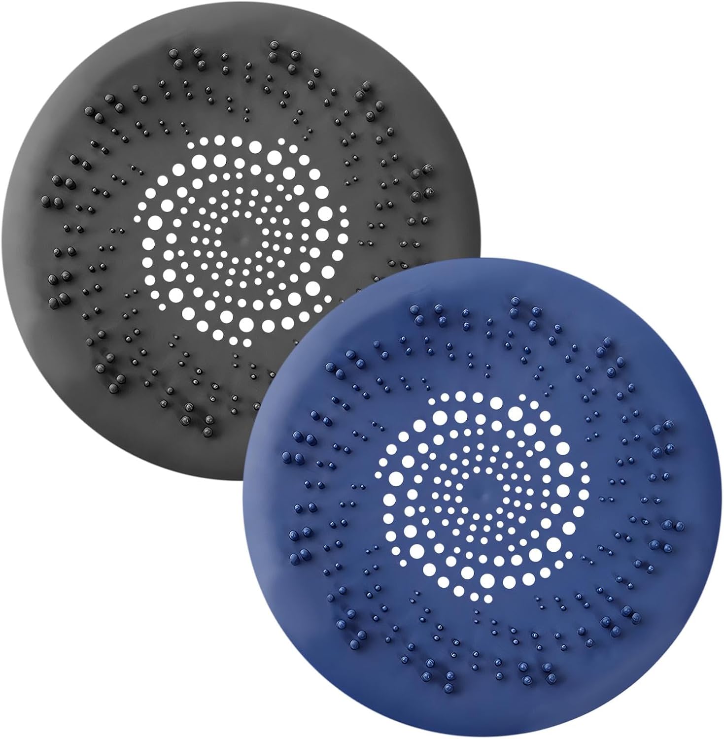 Pilarmuture 2Pcs Hair Catcher Drain Cover for Bath and Sink