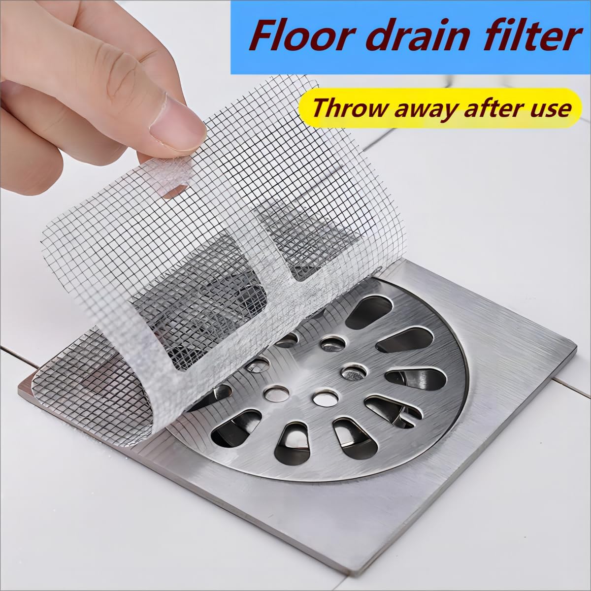 50 Pack Disposable Hair Catcher Sticker 4x4 Inch