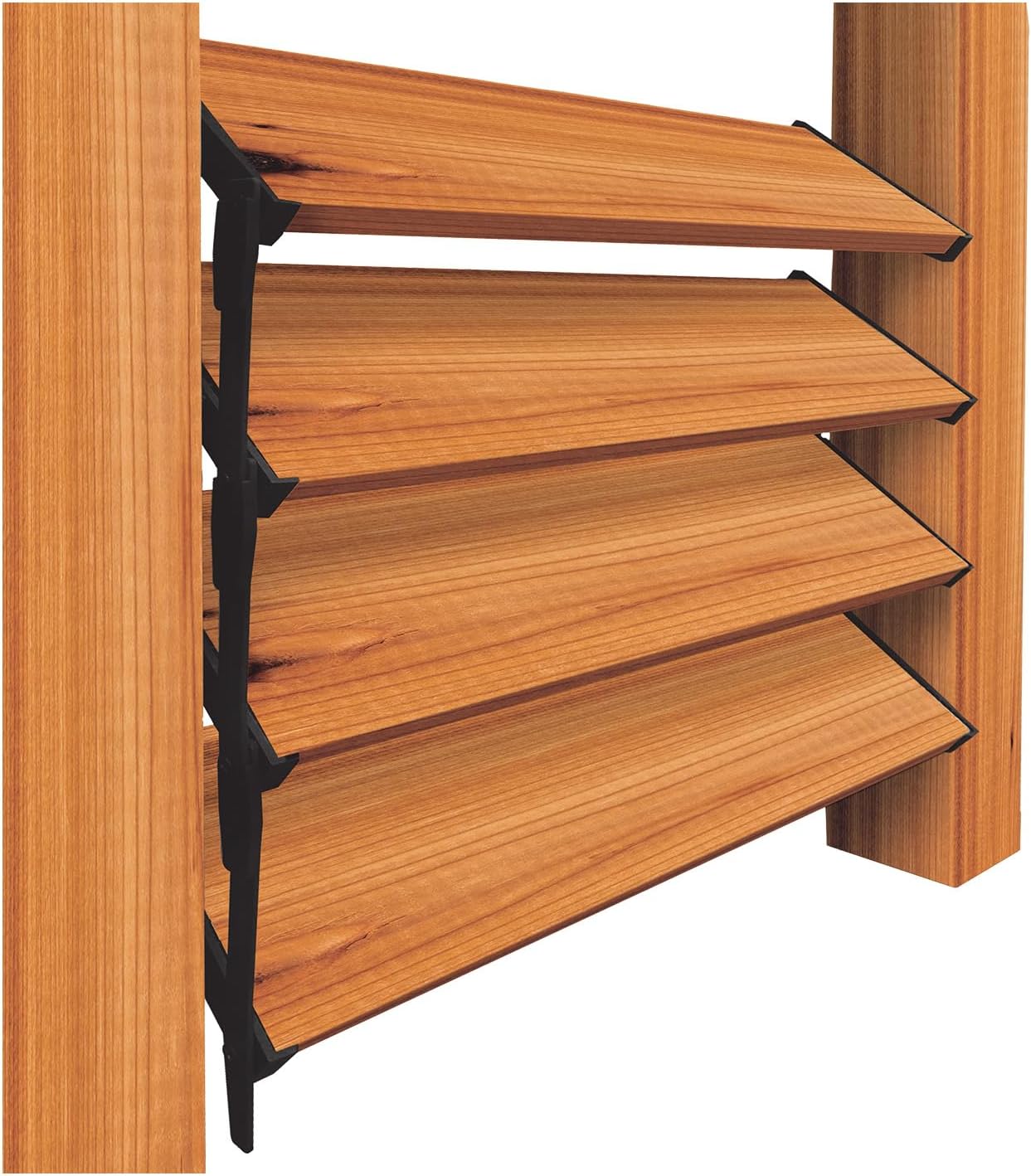 Nuvo Iron LSB48 Louver Shutter System - Black
