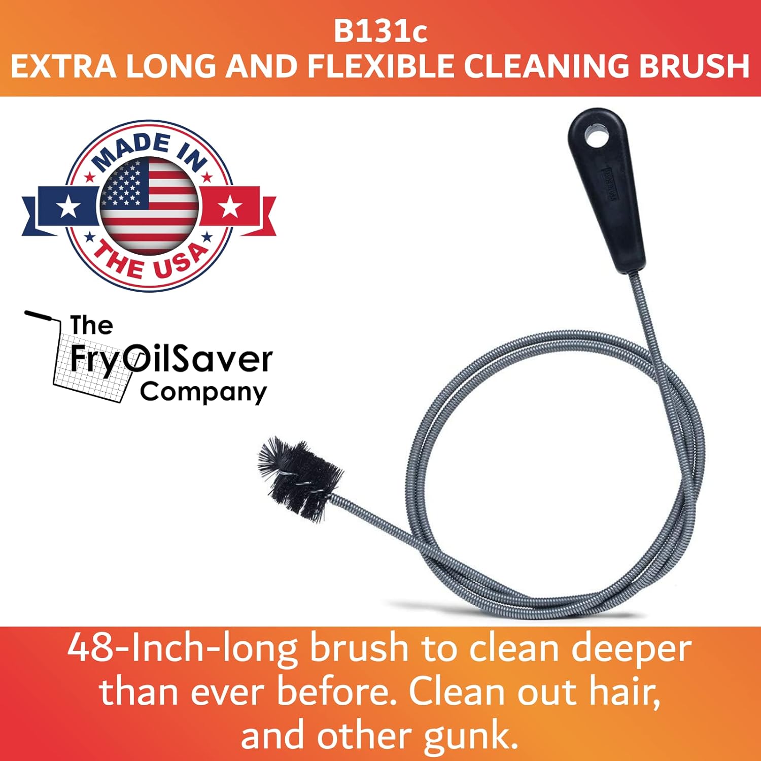 48 Flexible Drain Brush for Sinks AC Lines
