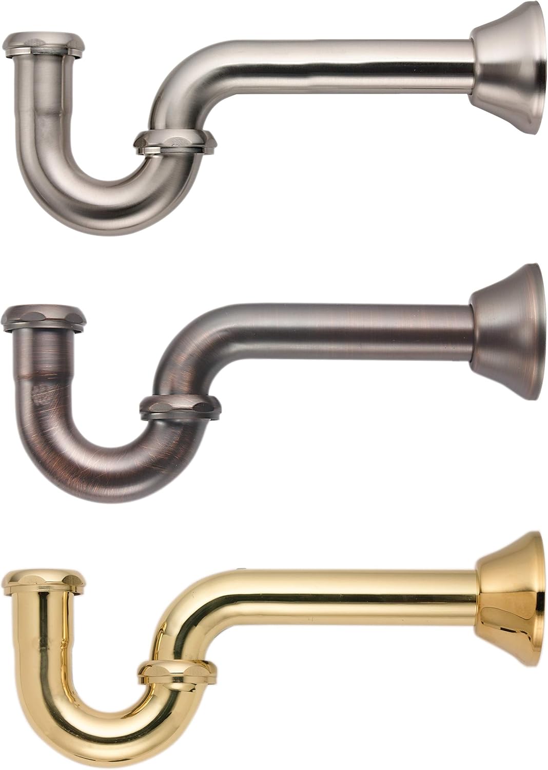 KEENEY K100VB Brass P-Trap with Deep Flange