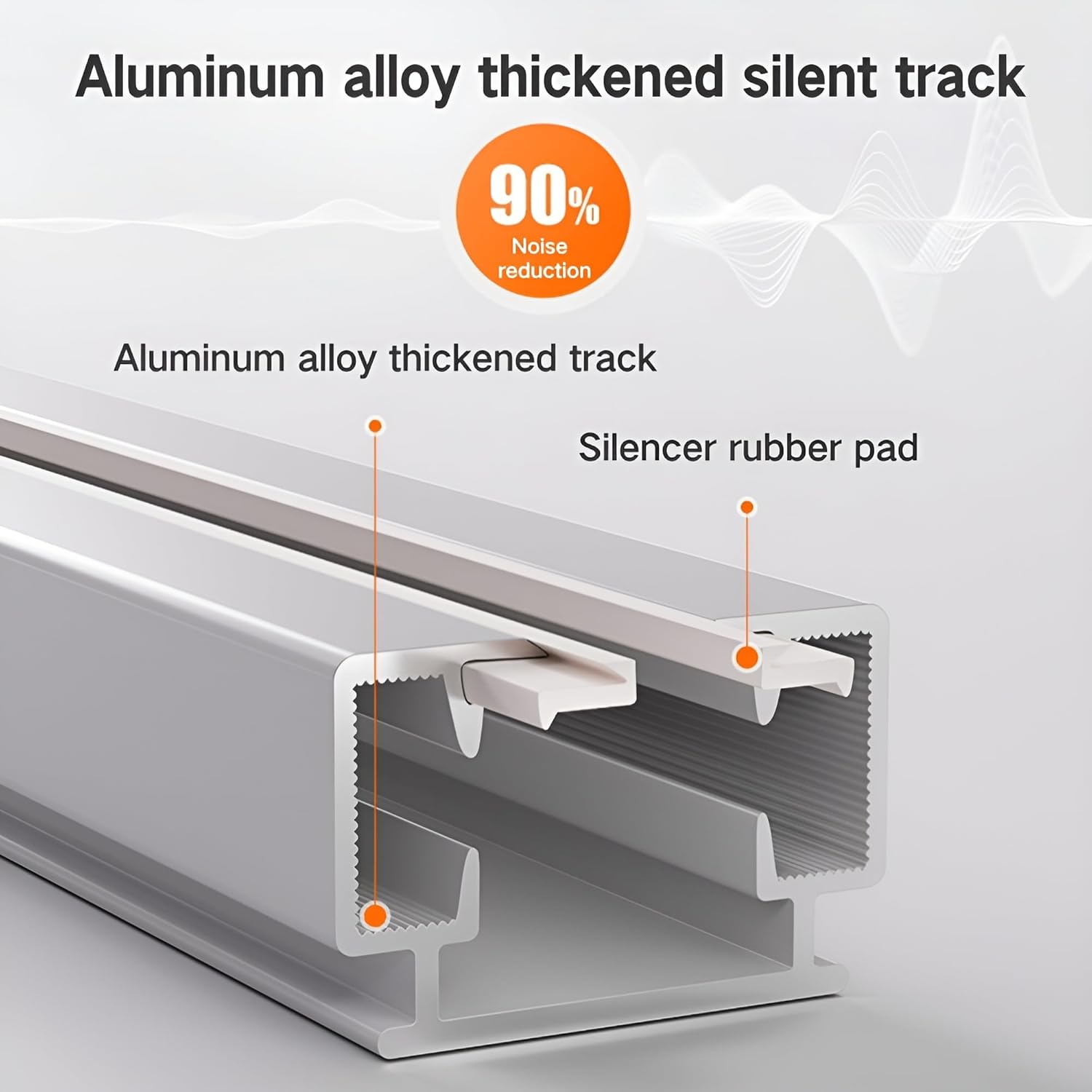 Smart Curtain Track System with Mini Wifi Motor