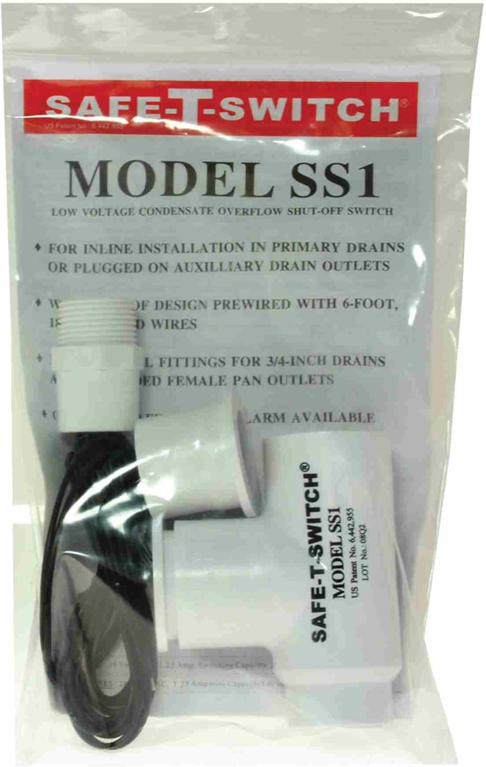 Rectorseal 97632 Safe-T-Switch SS1 BlackWhite