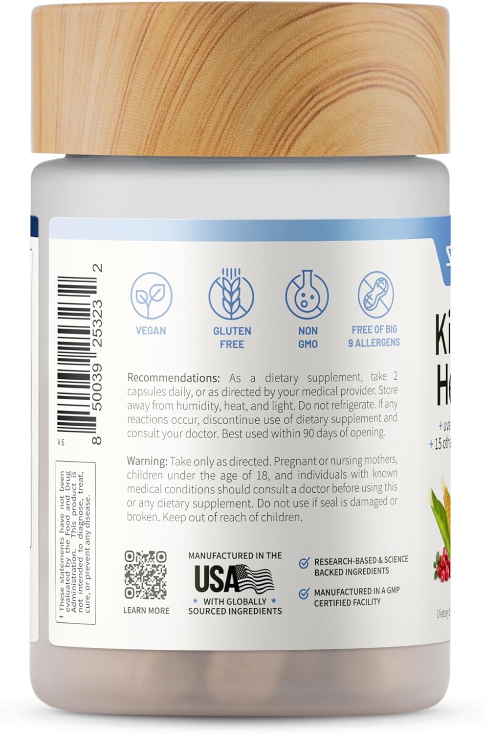 Snap Supplements Kidney Health Support 60 Capsules
