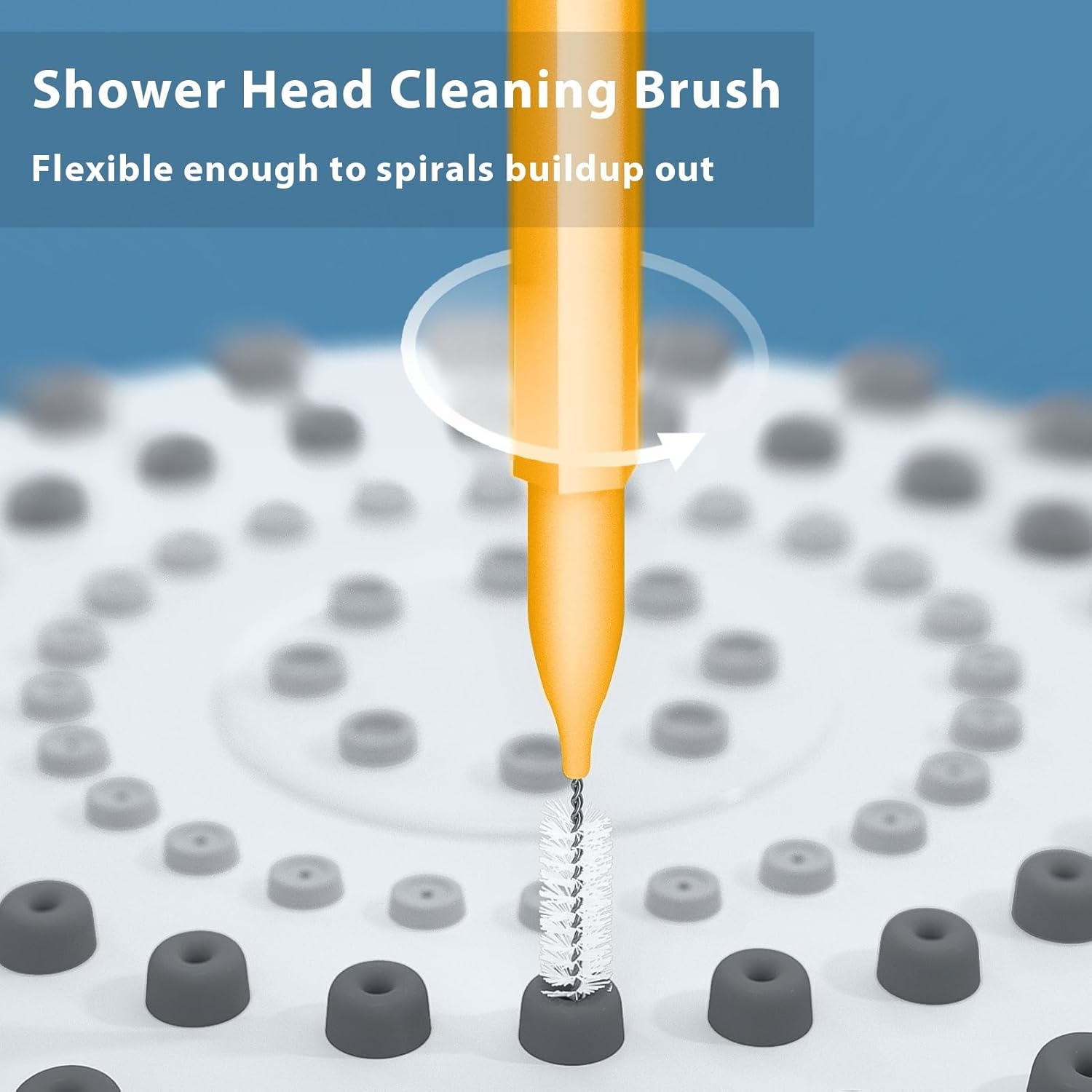 Lumkew Shower Head Cleaner Tool with 10 Picks and 3D Printer Brush
