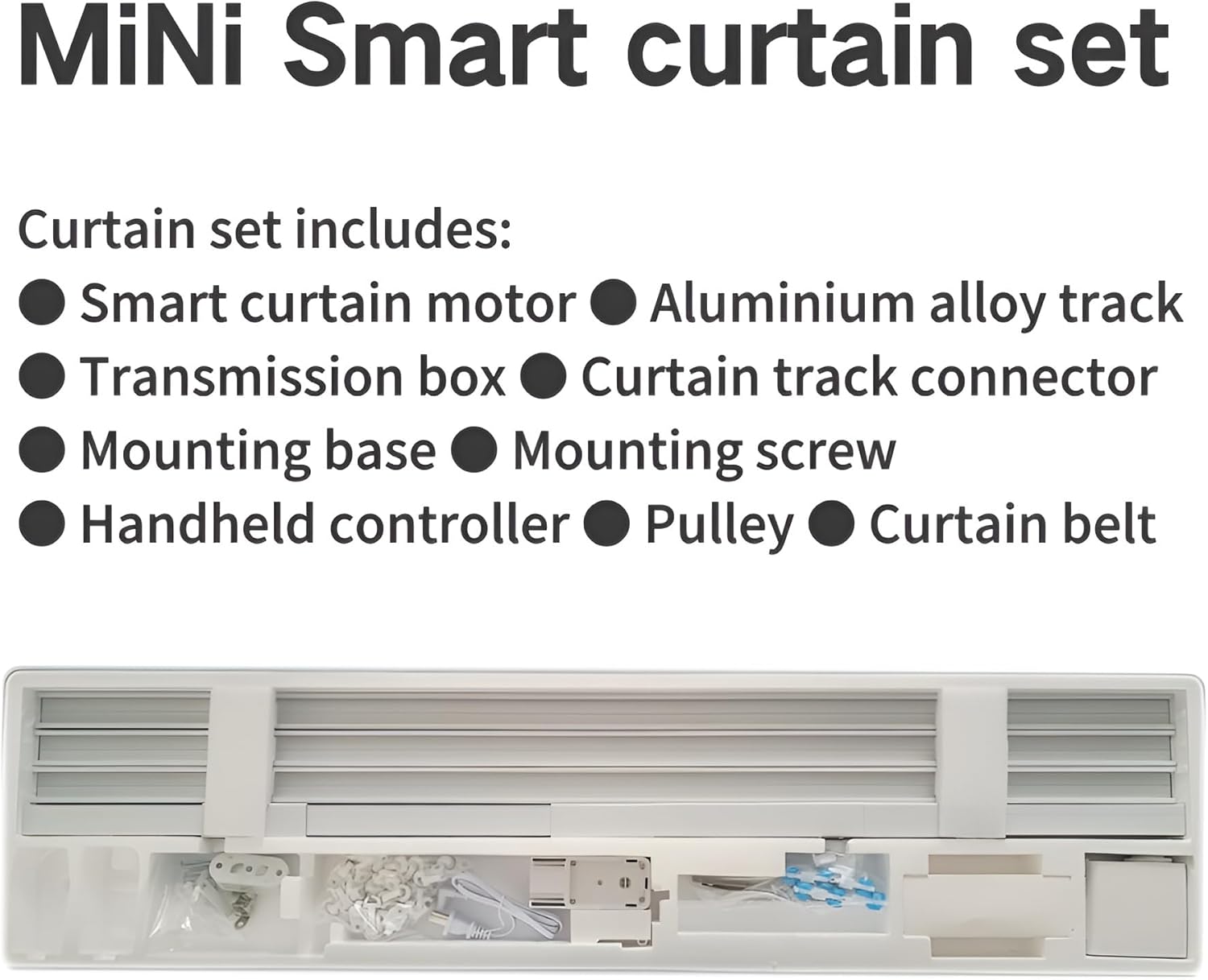Smart Curtain Track System with Mini Wifi Motor